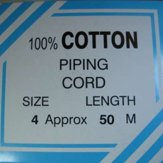 Cotton piping cord in a Box choice of size