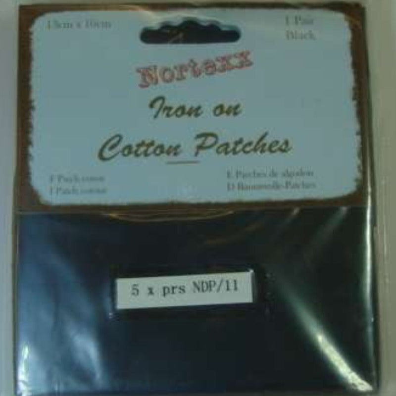 5 cards of one pair of iron on cotton patches