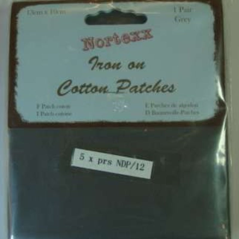 5 cards of one pair of iron on cotton patches