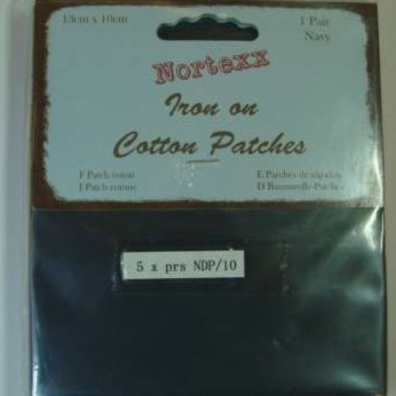 5 cards of one pair of iron on cotton patches