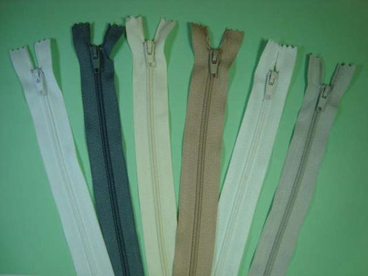 10 closed end zips size 36cm 14 inch