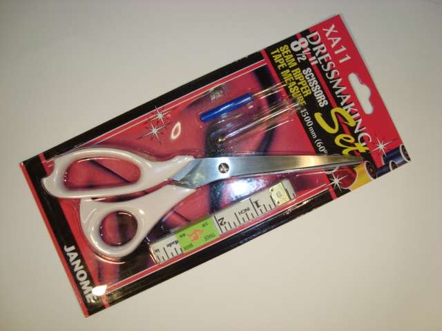 XA11 dressmaker scissors tape & unpick set Janome Brand
