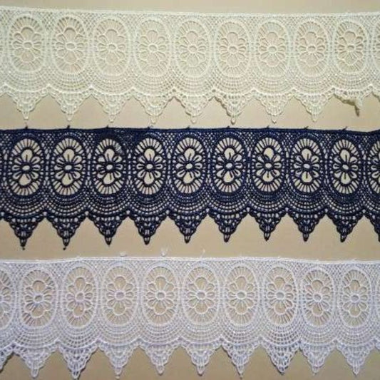 27.4 metres Guipure lace 75mm wide choice of colour