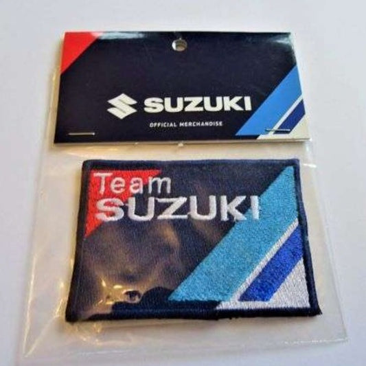 5 Embroidered Team Suzuki sew on motif size 70mm x 50mm clearance