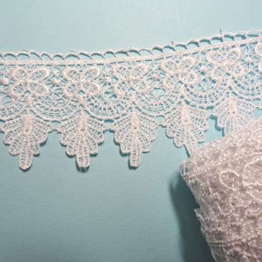 27.4 metres of guipure lace White 50mm wide