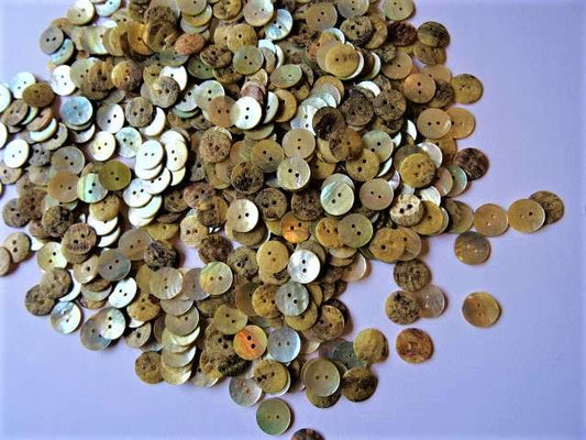 200 natural mother of pearl buttons 11mm clearance