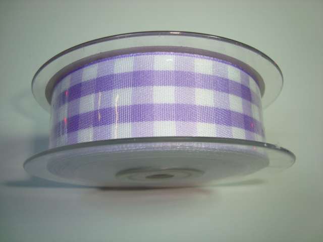 20 metres of mini gingham checked ribbon 25mm wide