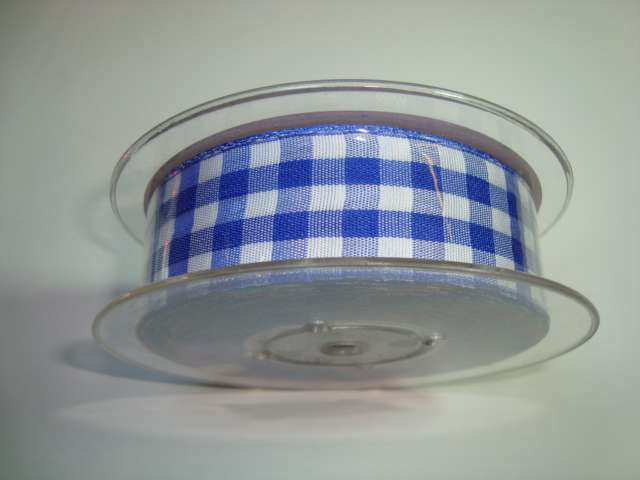 20 metres of mini gingham checked ribbon 25mm wide