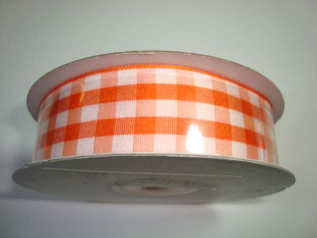 20 metres of mini gingham checked ribbon 25mm wide