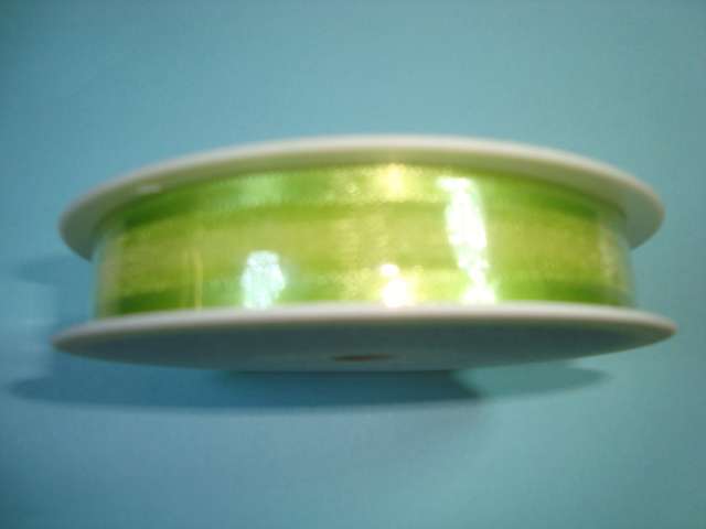 25 metres of SATIN EDGE 15mm wide chiffon type ribbon
