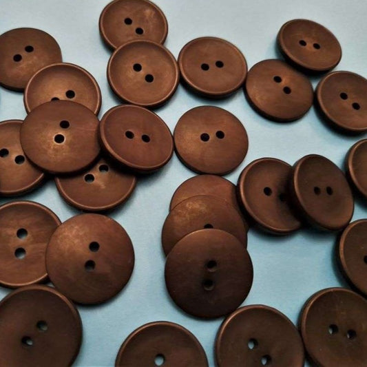 50 dark grey colour 2 hole buttons size 22mm clearance