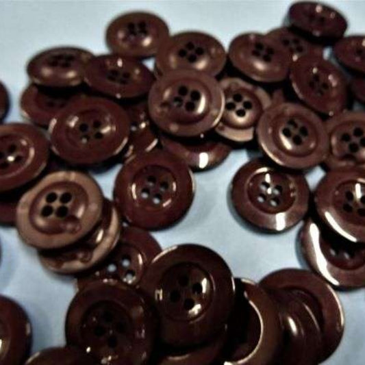 50 dark plum colour 4 hole buttons size 20mm clearance