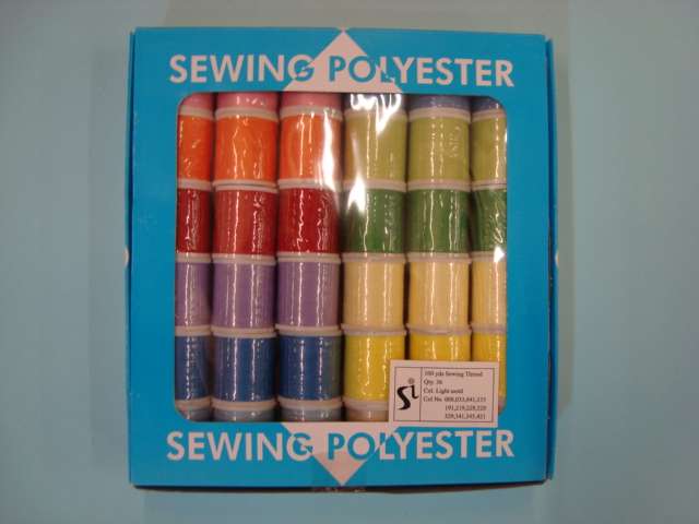 36 reels polyester sewing machine thread 100 metre