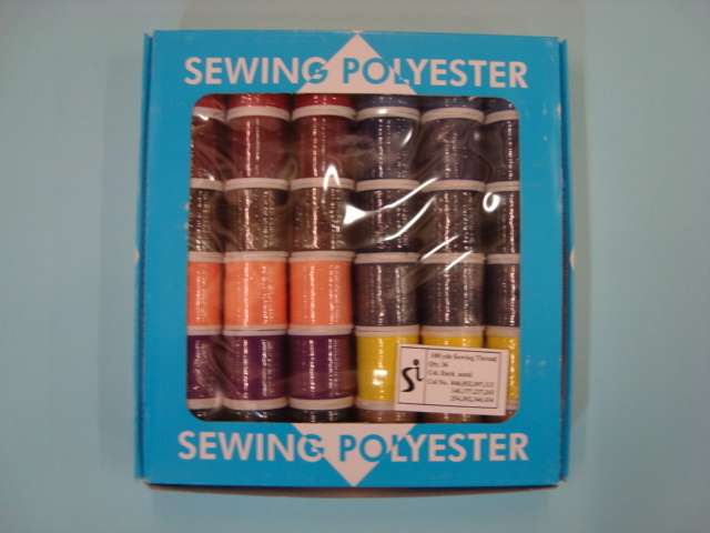 36 reels polyester sewing machine thread 100 metre