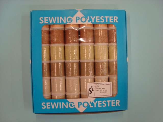 36 reels polyester sewing machine thread 100 metre