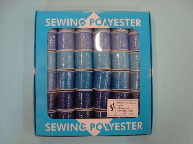 36 reels polyester sewing machine thread 100 metre