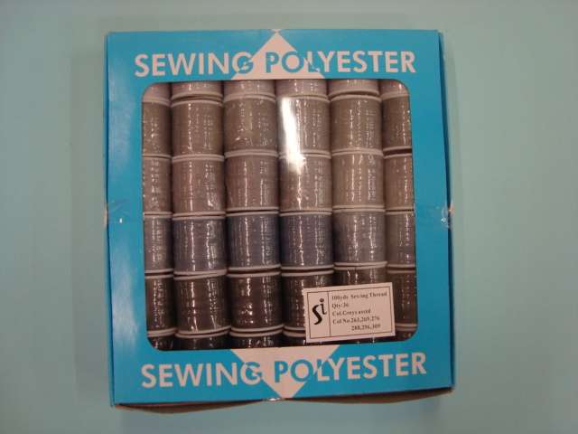 36 reels polyester sewing machine thread 100 metre