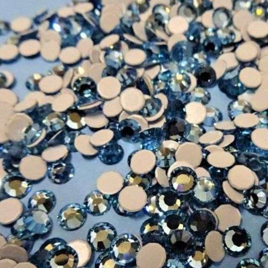 1440 Turquoise [ Aqua marine colour ] 5mm sparkly diamantes clearance