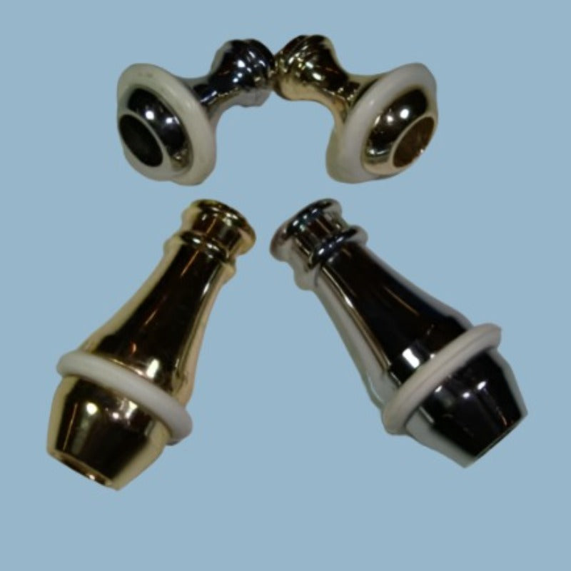 Heavy metal cord weights with rubber ring choice of size and colour