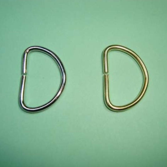 10 metal D rings 25mm