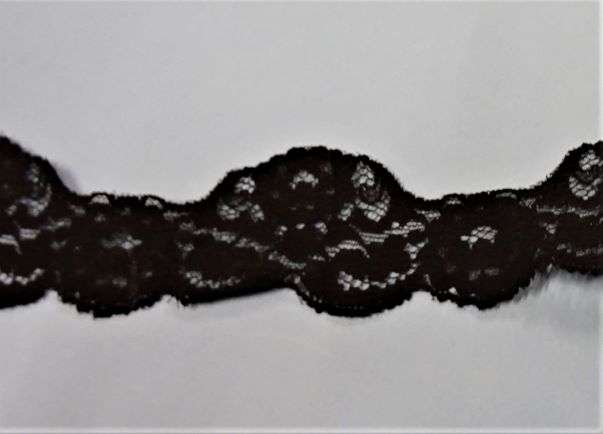 70 metres of black lace with flower design 40mm wide clearance