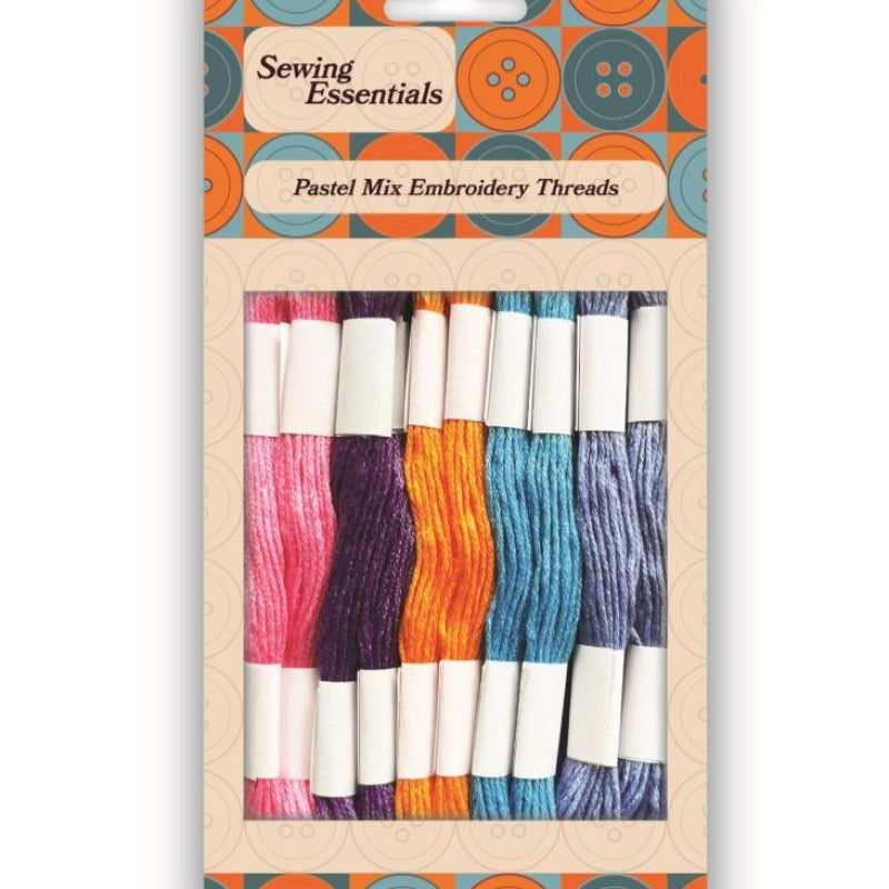 2 Packs of 10 Embroidery Threads  [ One Pack Of Brights And One Pack Of Lights colours ]