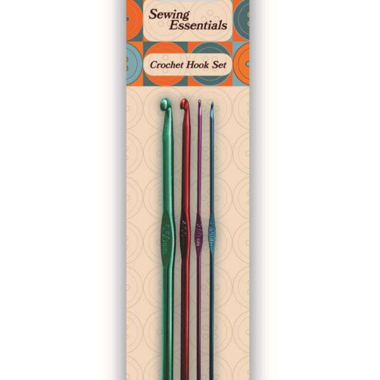 Crochet Hook Set [ 2 x 2mm a 4mm and a 5mm bright coloured crochet hooks ]