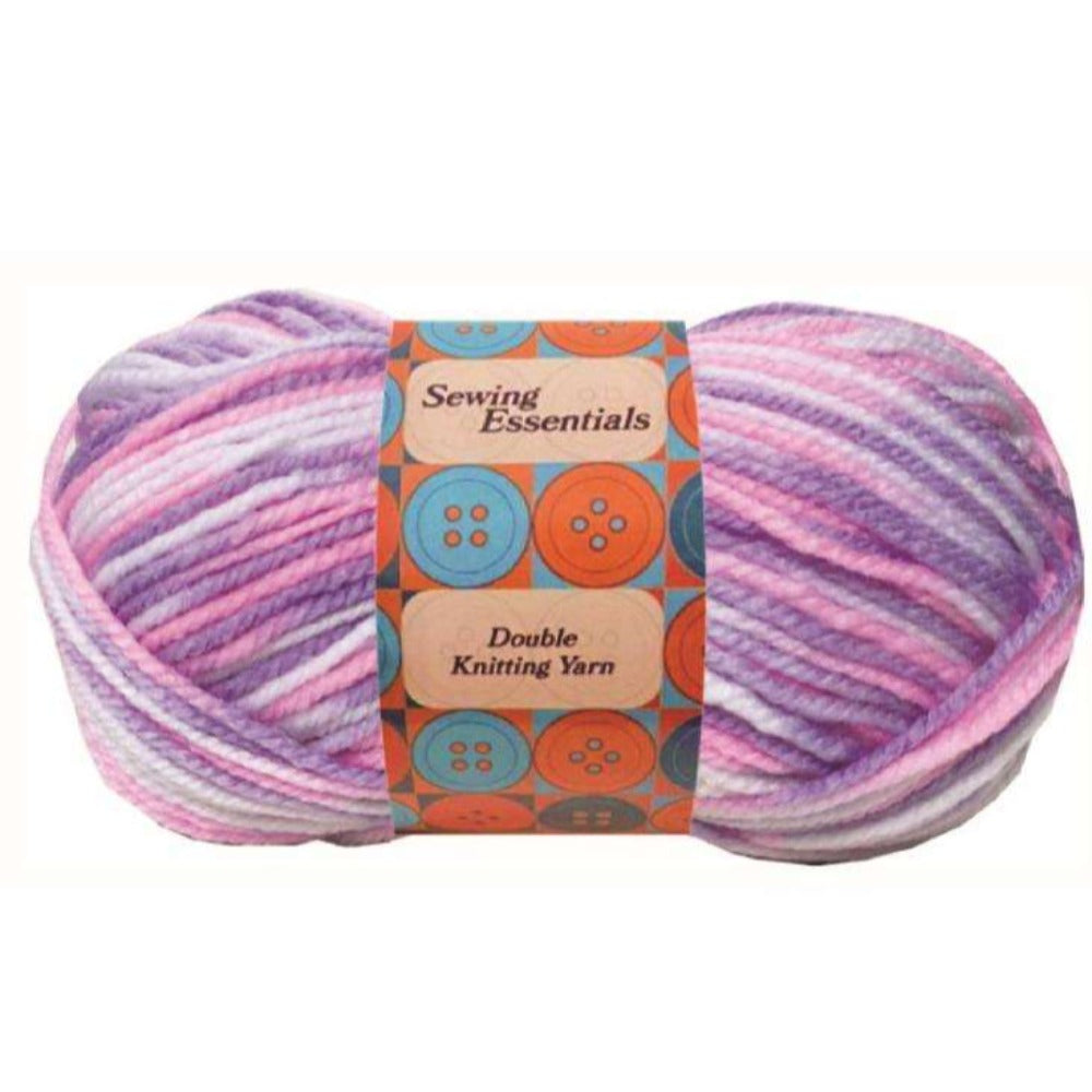 Double Knitting Yarn MIX PURPLE 100g Machine washable 100% polyester