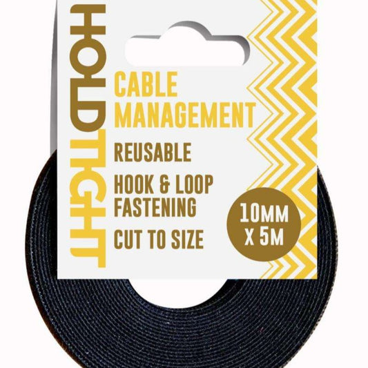 Cable management re-usable 10mm hook and loop tape 5 metres
