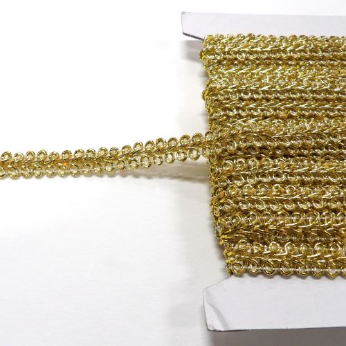 10 metres of metallic braid 9mm wide