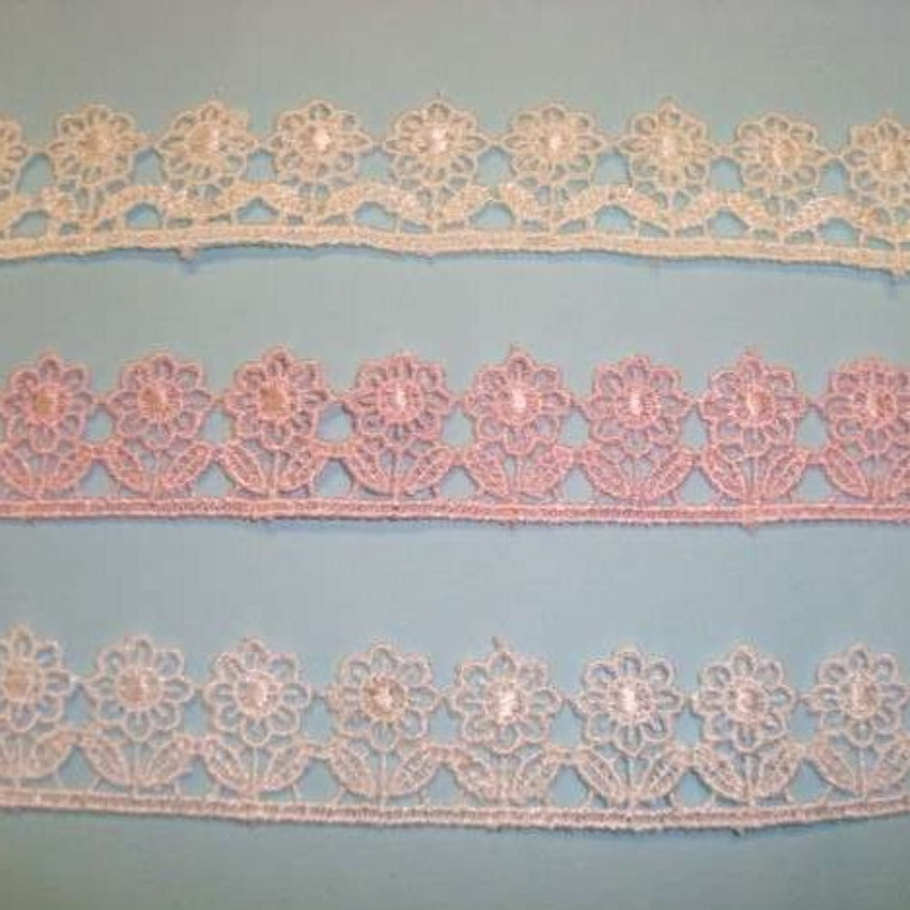 27.4 metres guipure lace 18mm wide choice of colour
