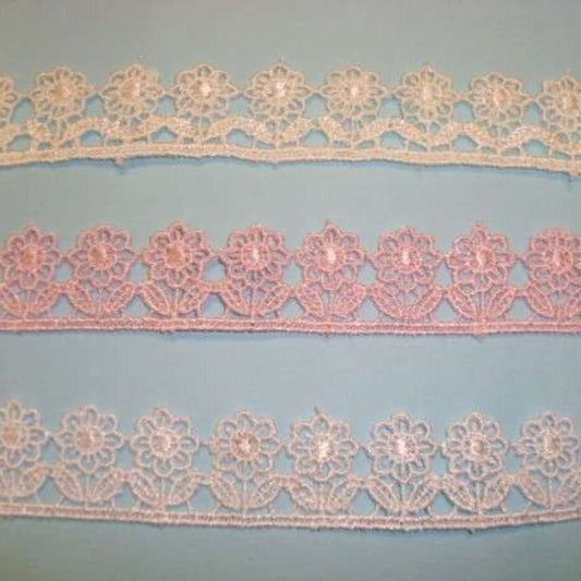 27.4 metres guipure lace 18mm wide choice of colour