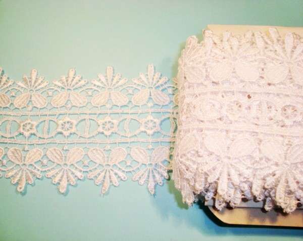 27.4 metres of Wide guipure lace 80mm wide choice of colour