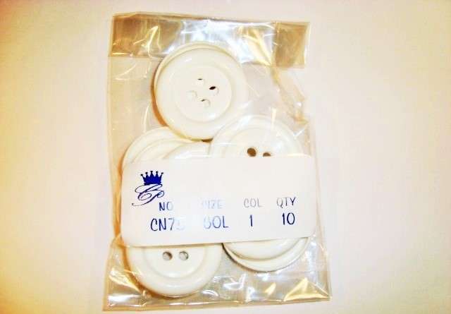 10 Big round buttons size 37mm 60 line