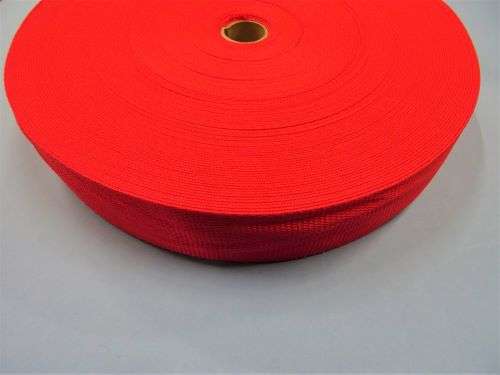 50 metres of RED polypropylene webbing 50mm wide